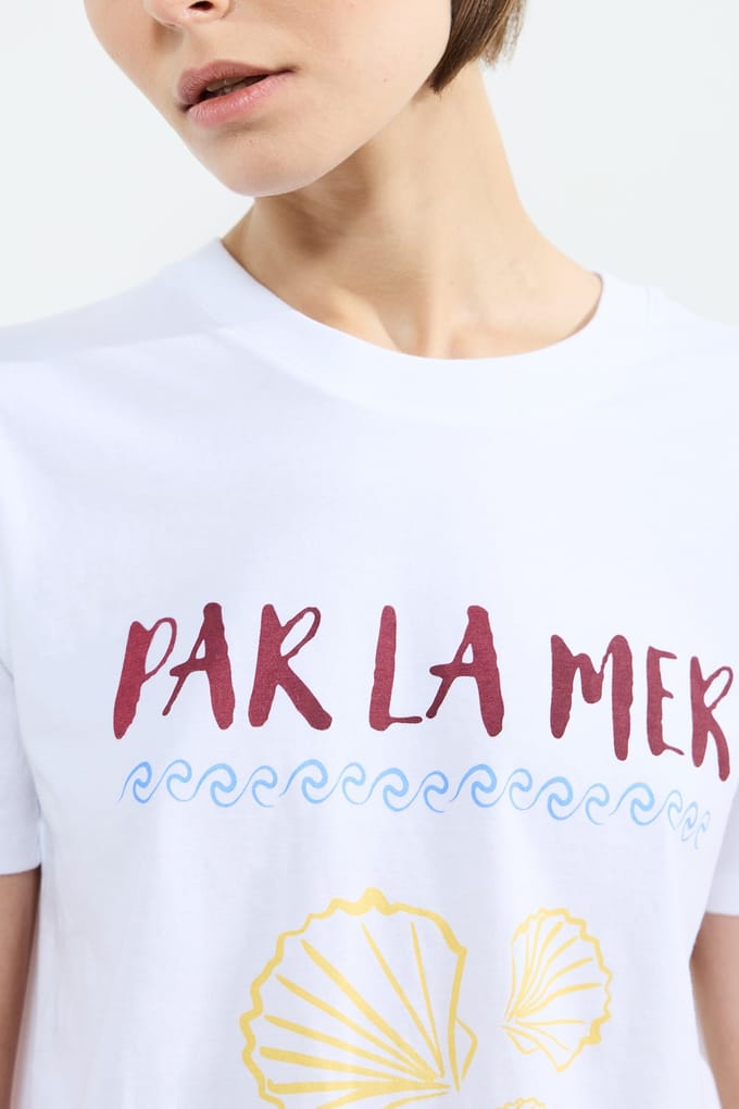 French Connection Par Le Mer Tee Linen White Taglia: XS | Maglie Sportivi Outlet | Donna | Bianco