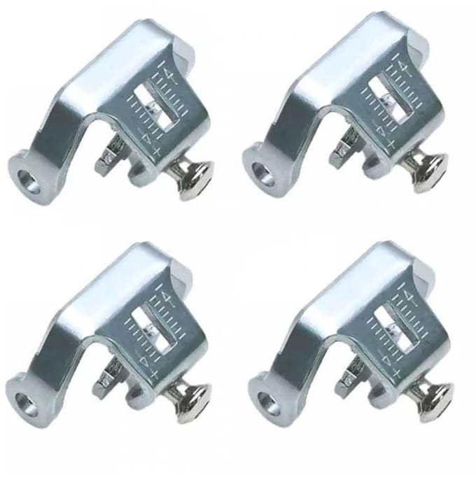 Ht Components Achterste Bevestigingsplaat Voor T2-pedaalplaatje Zilver