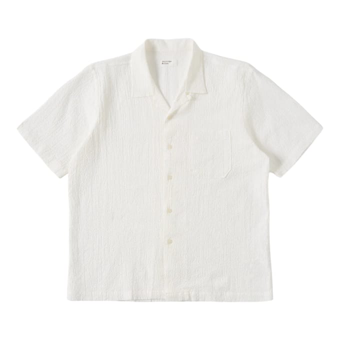 Overhemd Universal Works road shirt - wit