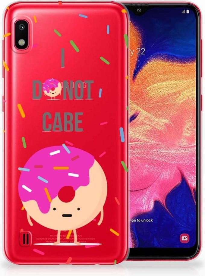 Samsung Galaxy A10 Siliconen Case Donut Roze