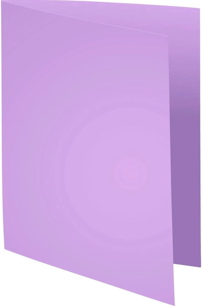 Exacompta 5x SUPER 210 Pak van 100 mappen 210g/m2 -24x32cm voor A4. - Lila - 330008E