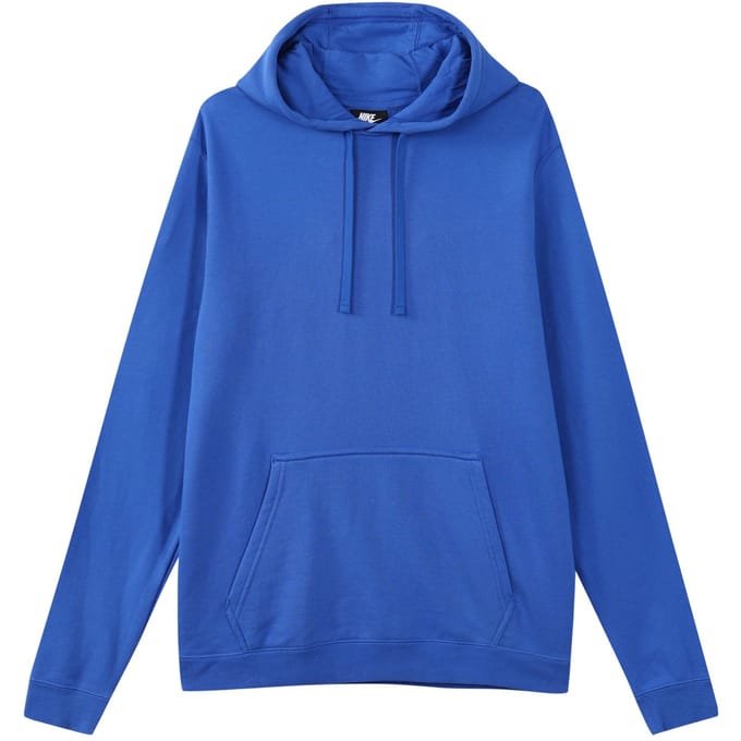 Nike Effen Kleur Sport Casual Pullover Hoodie Heren hoodies Blauw BV6166-474 XS blue