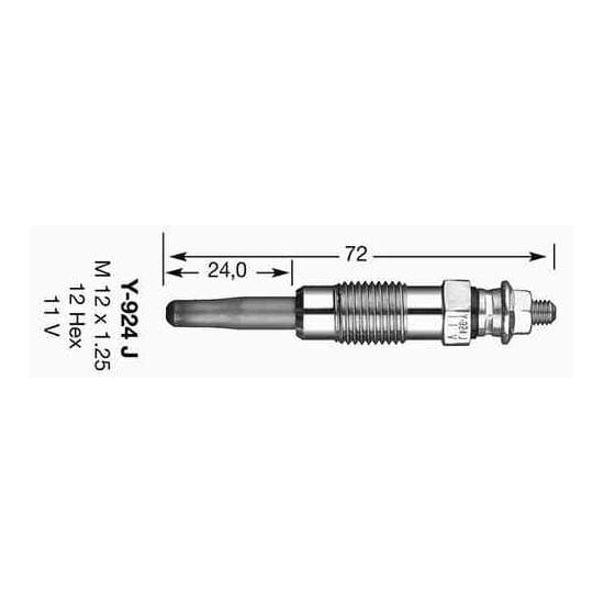 Gloeibougie D-Power 1 NGK 7906