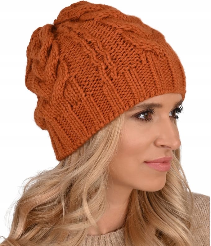 Alur A4 Serie - Dames Beanie Hoed - Winter - Grijs - Smerfetka Stijl