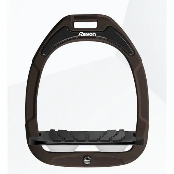 Ingelopen Steigriemen Grip Bruin/Zwart/Wit Flex-On Green Composite