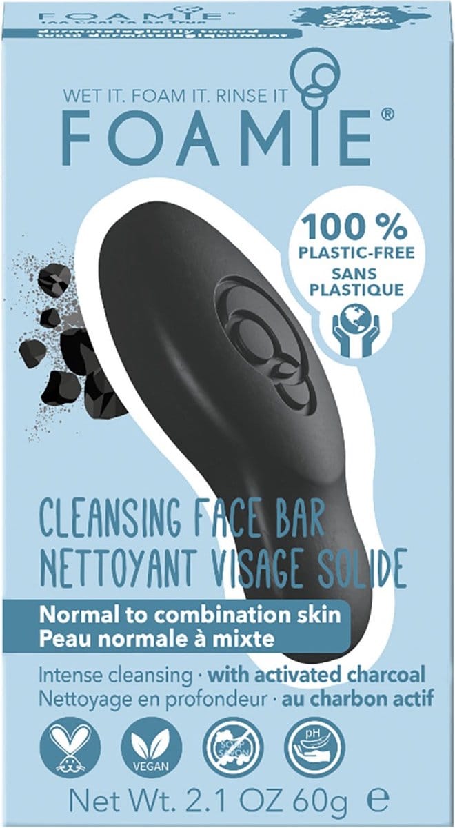 Foamie - Cleansing Face Bar - Too Coal to Be True - 60 gr