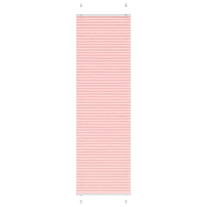 vidaXL - Plissé - rolgordijn - 65x200 - cm - stofbreedte - 64,4 - cm - polyester - roze