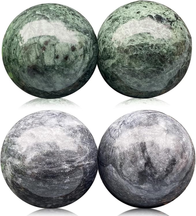 Set van 4 Qi Gong Oefenballen met Geluid voor Handmassage en Ontspanning