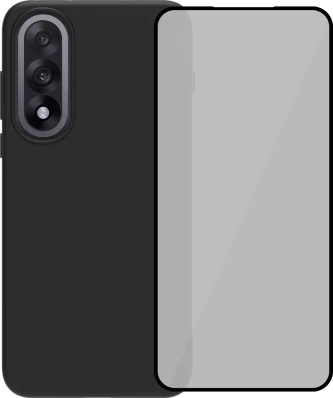 BlueBuilt OnePlus Nord 5 Back Cover Zwart + Screenprotector Glas