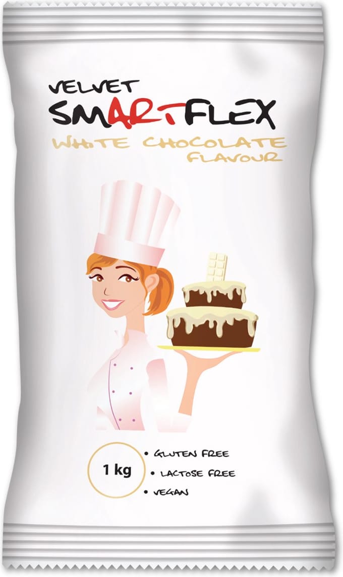 Smartflex Fondant - Wit Velvet Witte Chocolade - 1kg