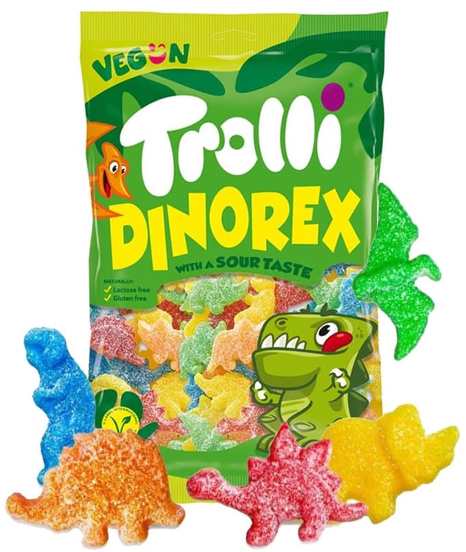 Trolli Zure Dino Rex - 1 kilo