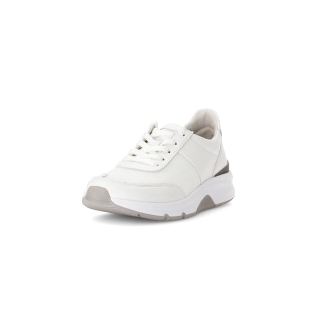 Gabor rollingsoft sensitive 66.897.50 - dames rollende wandelsneaker - Wit - maat 40.5 (EU) 7 (UK)