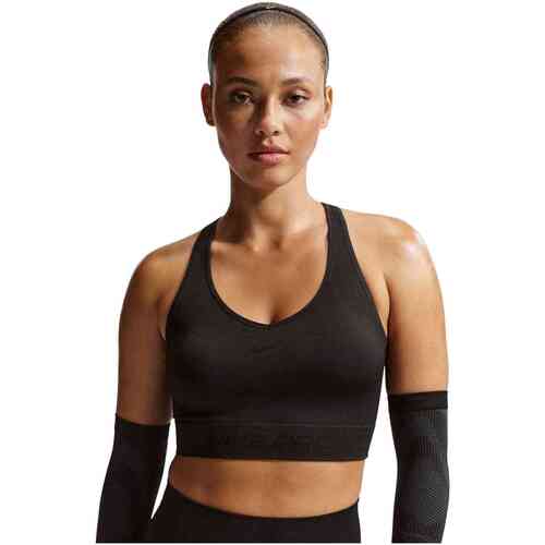 Naadloze korte tanktop voor dames Nike Pro