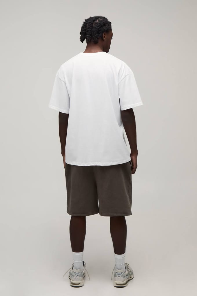 Oversized T-shirt Met Ice Cube Licentie Print | White | Size Medium