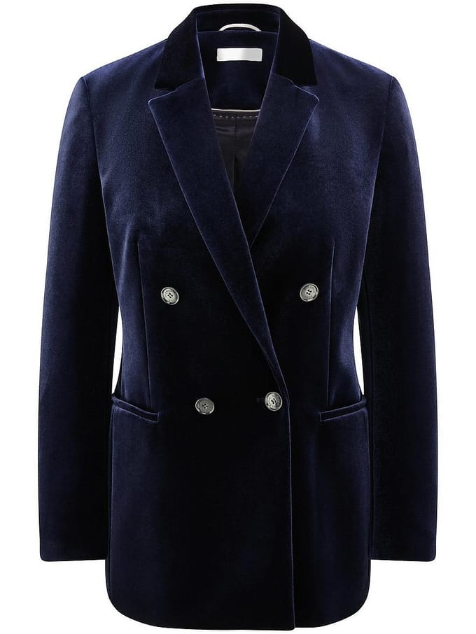 Fluwelen blazer Van Fadenmeister Berlin blauw