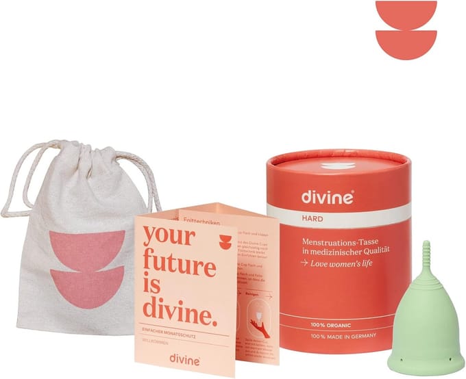 Menstruatiecup - Periode cup - Intieme hygiëne - Medische siliconen - Maat S - Mintgroen