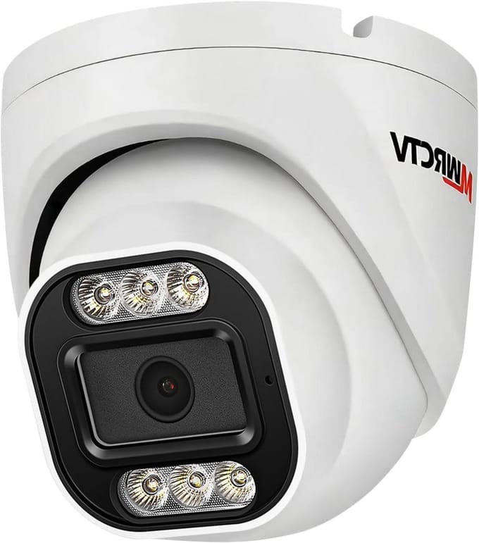 Audio Dome Camera - Beveiligingscamera 4K - Huis Bewaken - AI Mensdetectie - 8MP - Wit