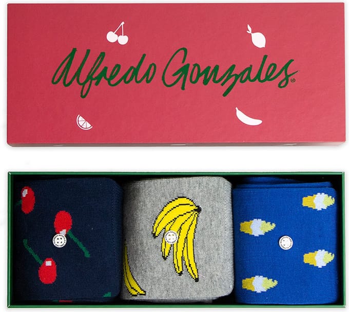 Alfredo Gonzales Giftbox 3 Paar Fruit Thema - S