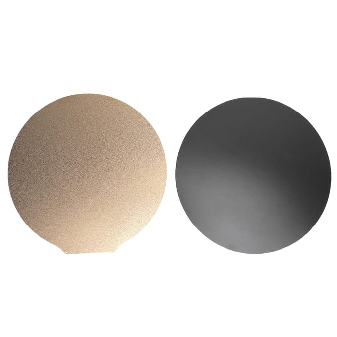 Dubbelzijdige PEI Bouwplaat Geschikt voor Kossel Delta 3D-printer Getextureerd Verwarmd Bed Printplatform met Magnetisch Bed Rond black