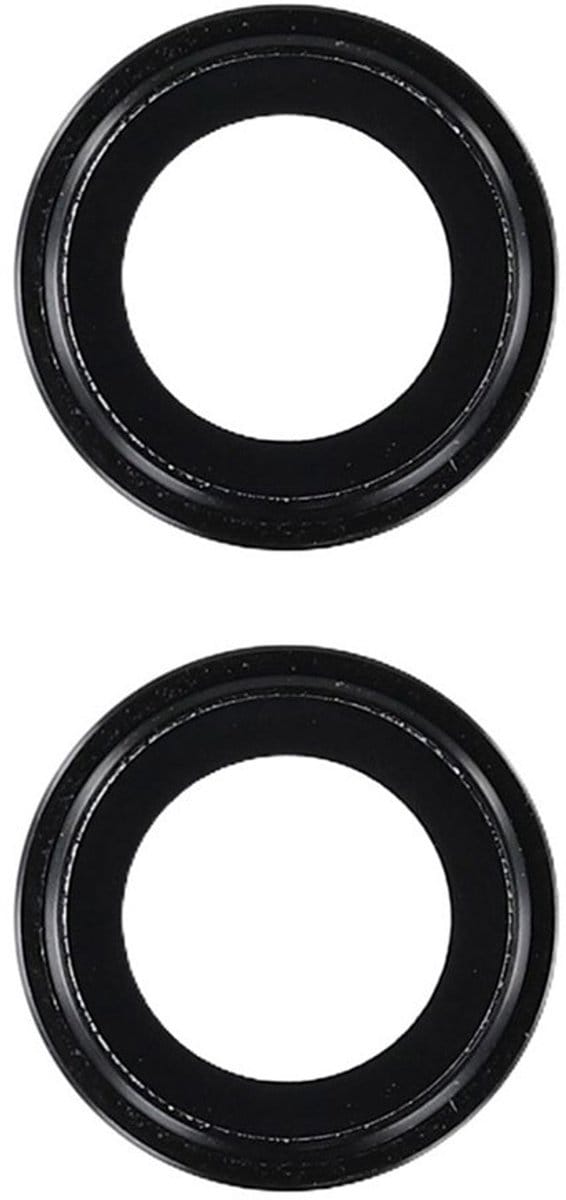 Camera lens Protector 2x Geschikt voor: iPhone 17 - screen protector - glas - bescherm je camera - beschermglas - Zwart