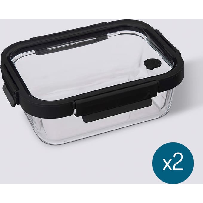 Eazy Living Bewaardoos 0,9 L Demia - 2 Stuks