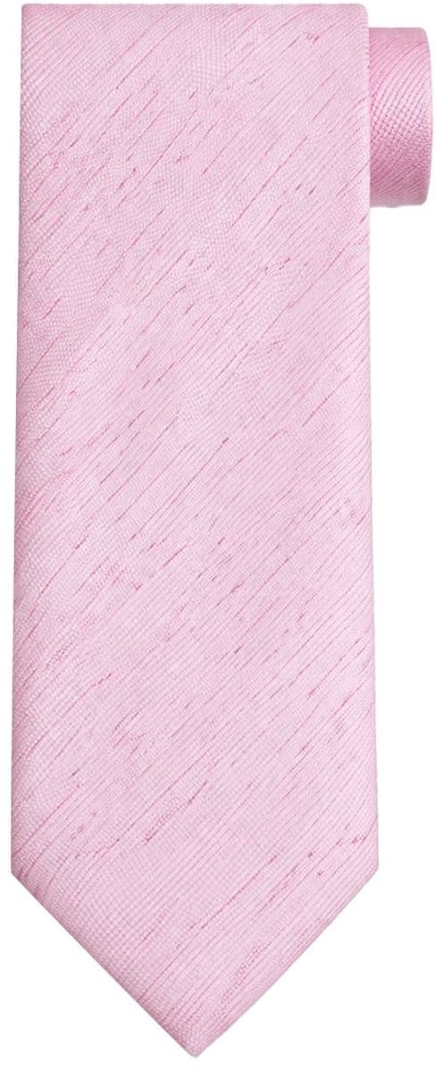 Suitable zijden stropdas Melange Roze - Melange - Heren das - Breedte: 7 cm -