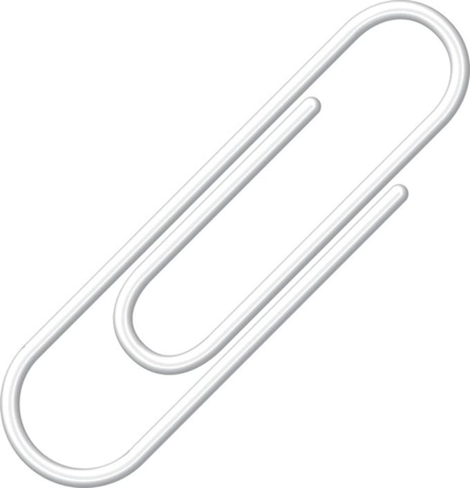 Alco paperclips - 26mm - rond - doos a 100 stuks wit - AL-256-10