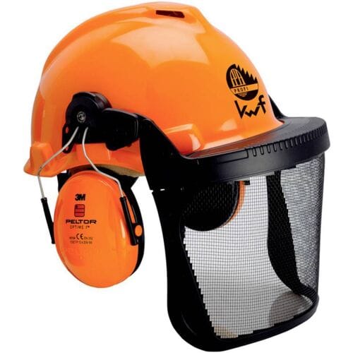 3M Peltor Veiligheidshelm Bosbouw Compleet met Vizier (5B) + Oordoppen (H31)
