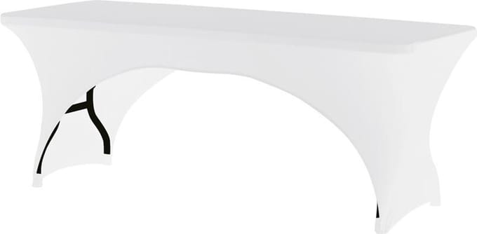 Practo Home - Hoes voor buffettafel - 180 x 75 cm - Rekbaar - Wit