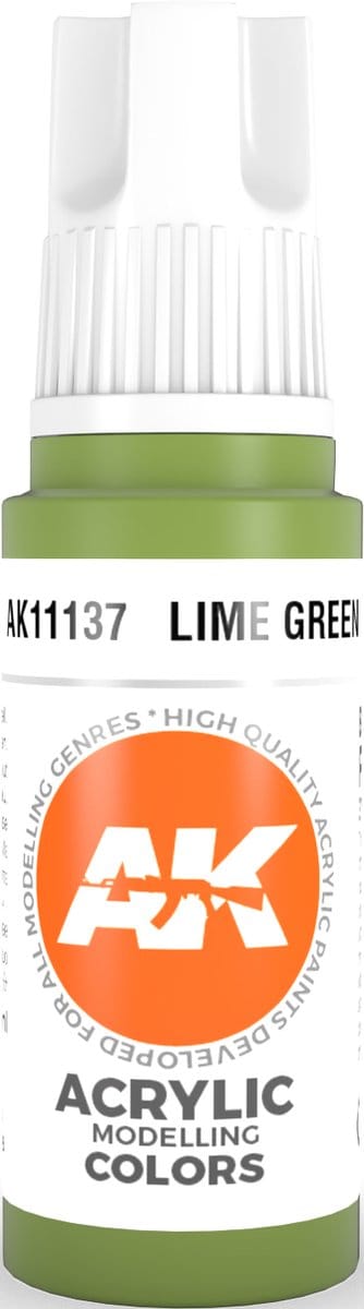 Lime Green Acrylic Modelling Color - 17ml - AK-11137
