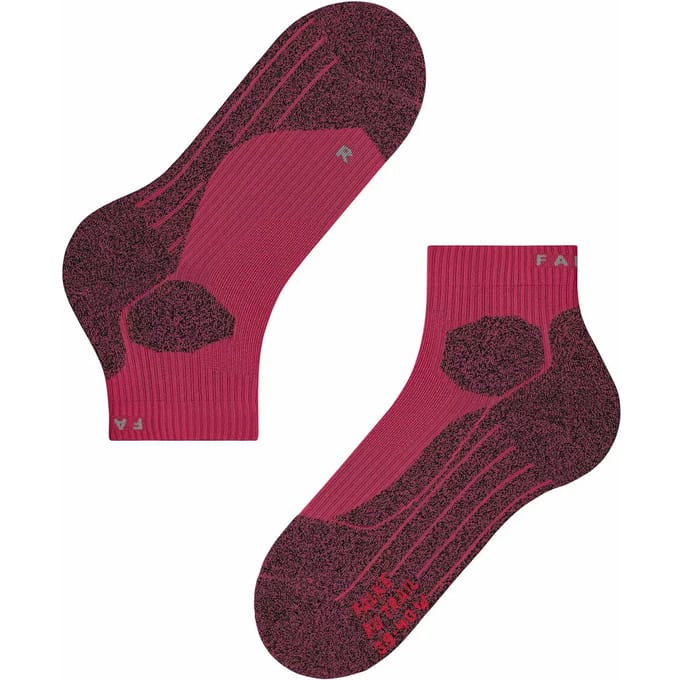 FALKE RU Trail anti-blaar functioneel materiaal hardloopsokken dames rood - maat 35-36