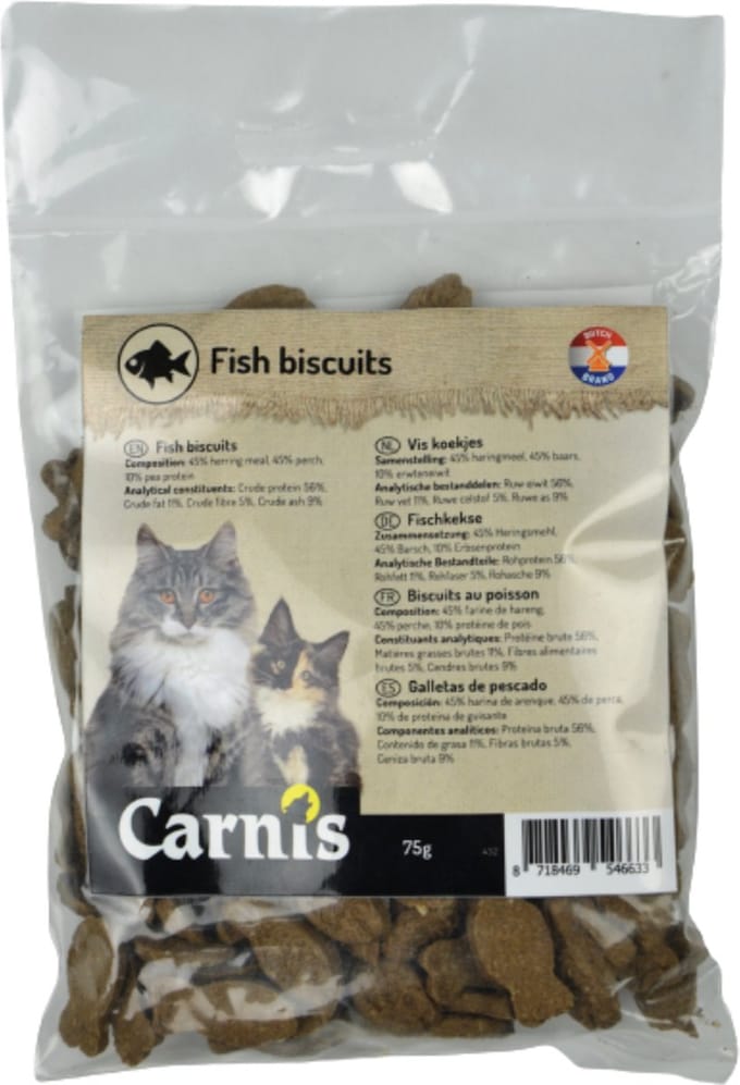 Carnis Vis Koekjes 75 g - Kattensnack