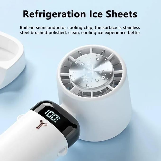 3600mAh Mini Handheld Ventilator Draagbare Halfgeleider Koeling Desktop Ventilator Opvouwbaar Hangende Nek Luchtkoeler Buiten