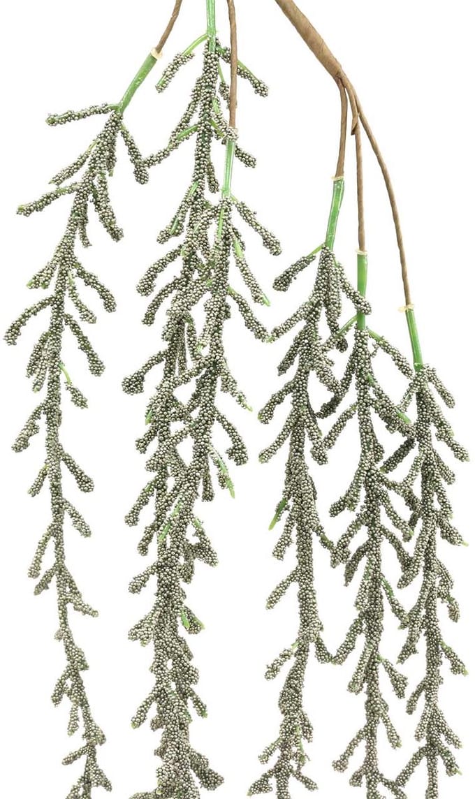 Succulente rank hangend groen, brons metallic 114cm