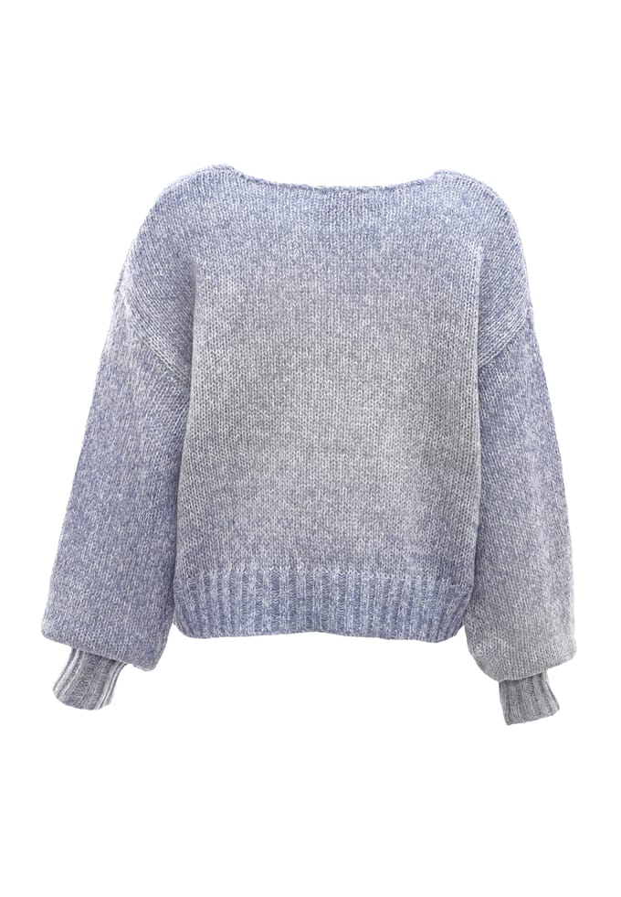 Mymo Jumper Dames Blauw wol wit