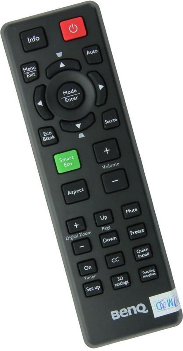 Afstandsbediening geschikt voor de BENQ MS513 beamer, vervangt 5J.J5E06.001