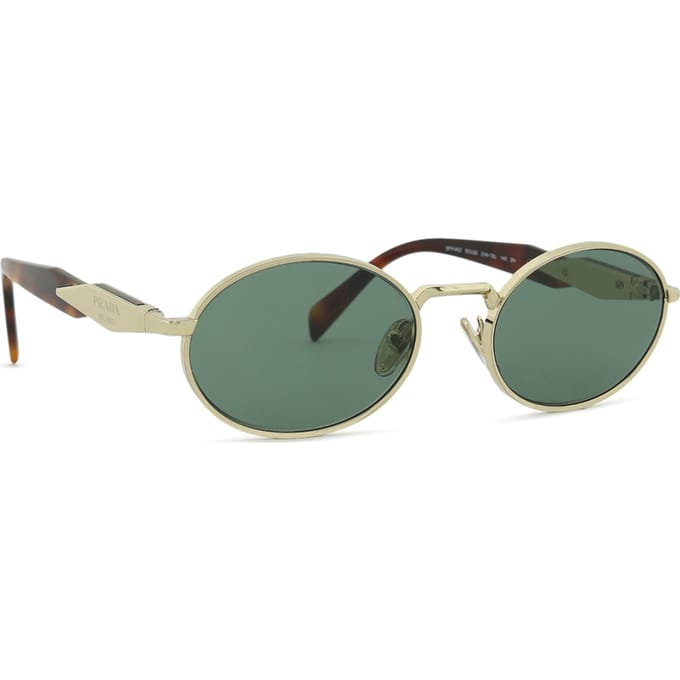 Prada PR65ZS ZVN70L lichtgouden donkergroene zonnebril