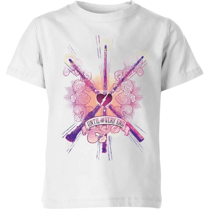 Harry Potter Until The Very End kinder t-shirt - Wit - 110/116 (5-6 jaar)