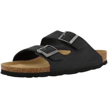 Rohde Slipper Heren 2 Gespen Ergonomisch Voetbed Zwart Maat 41