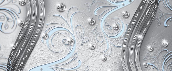 Pattern Abstract Ornament Leaves Photo Wallcovering