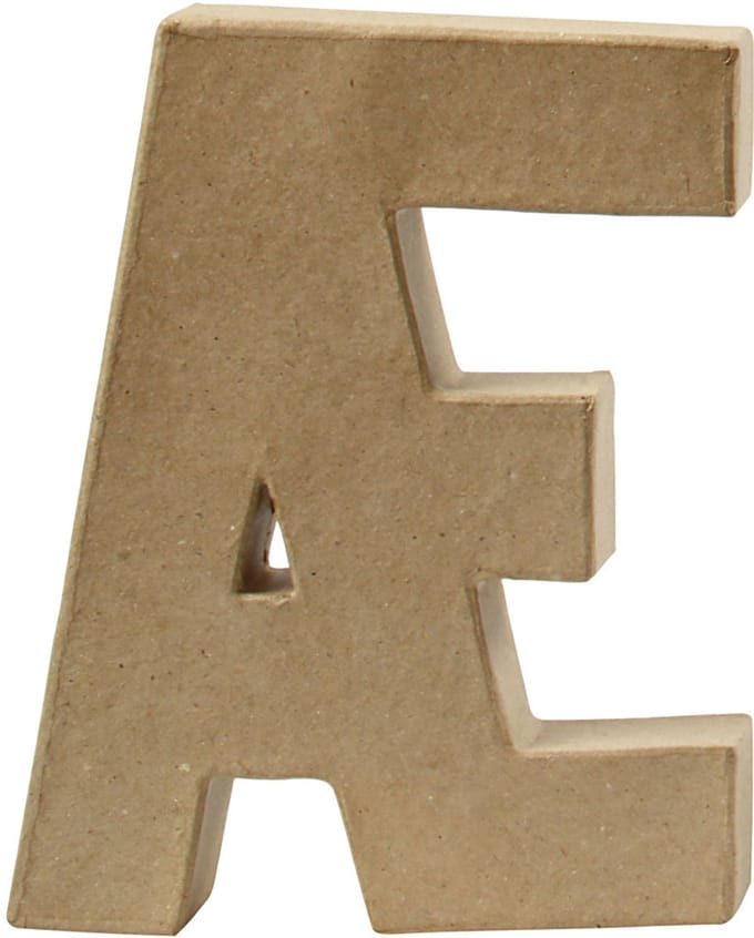 Letter, Æ, H: 20,5 cm, B: 16 cm, dikte 2,5 cm, 1 stuk