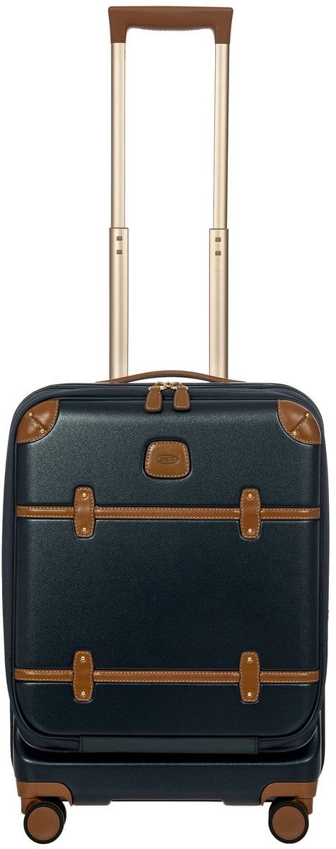 BRIC'S trolley met laptopvak Bellagio Trolley With Organizer Blue / Tan donkerblauw 55cm