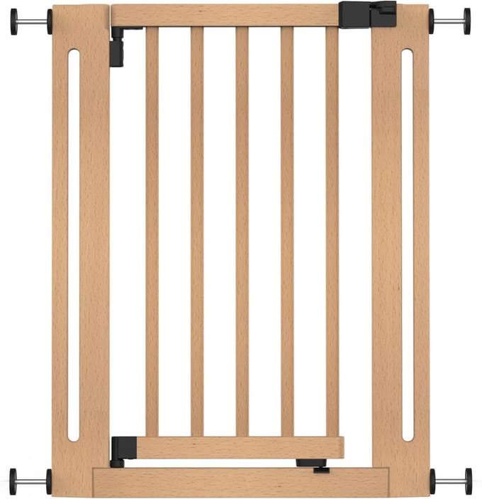 Safetots Klemhek Elegantie, 63cm - 71cm, Naturel, Hout, Traphekje