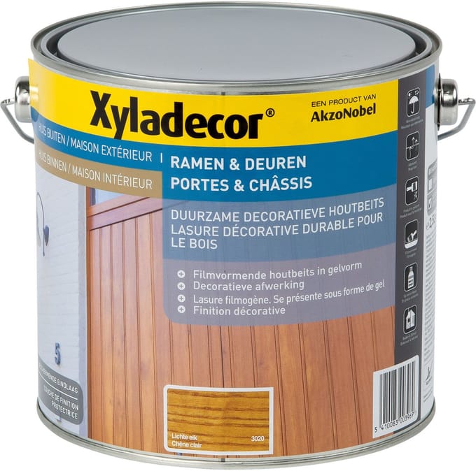 Xyladecor - Ramen & Deuren (Solvent) - Lichte Eik - 2,5 L