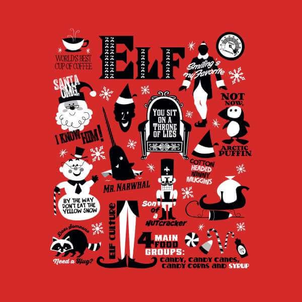Elf Christmas Jumper - Red - M