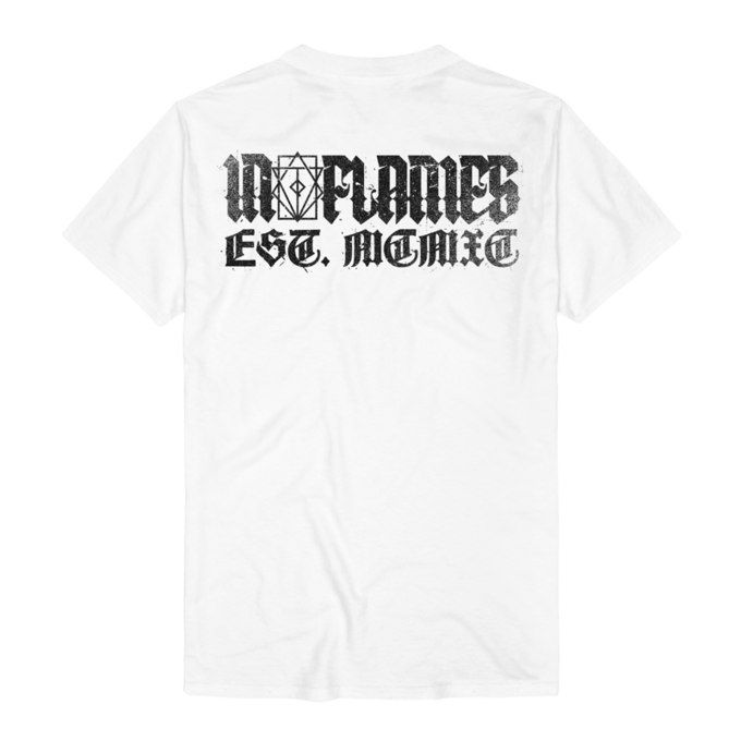 In Flames Retro Logo Heren T-shirt - wit - S