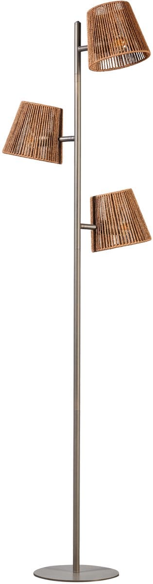 ETH Daan Vloerlamp 3xE27 Anodic brown