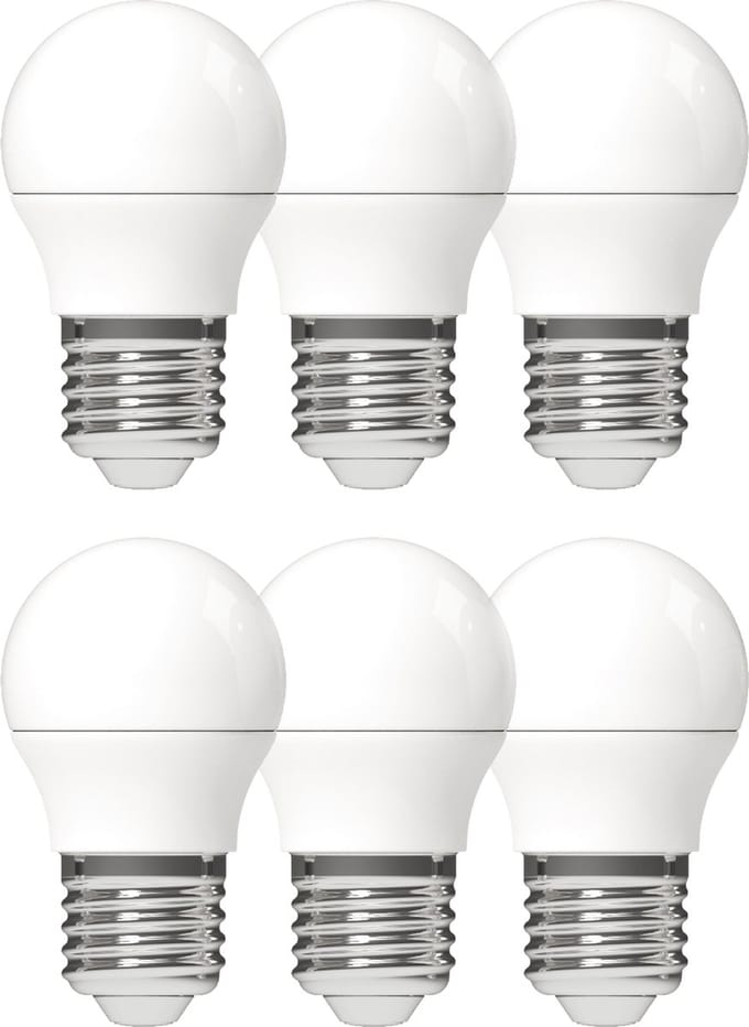 ProLong LED Lampen bol - Grote E27 fitting - Warm wit - 4W 40W - 6 stuks - Lamp - Ledlampen