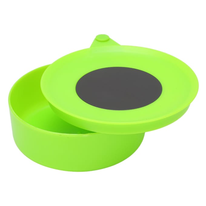 2-Laags Visbak Plastic Materiaal Magnetisch Aasplateau 5 mm Interface Grootte Buiten Trekvissen green