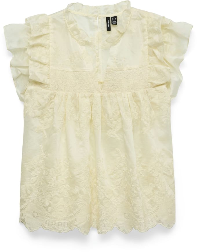 VERO MODA - VMRI SL V-NECK TOP WVN EXP SB2 - Dames - Blouses